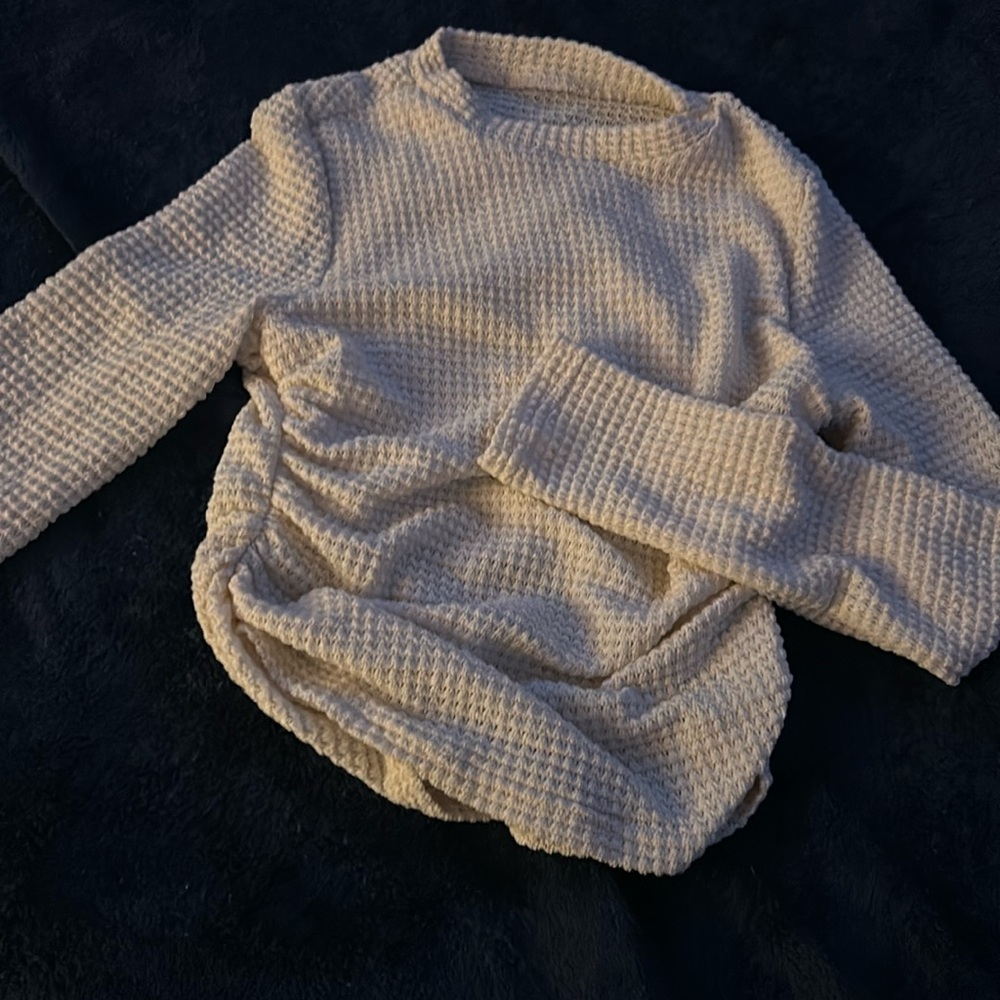 Creme dressy long sleeve from shein size small